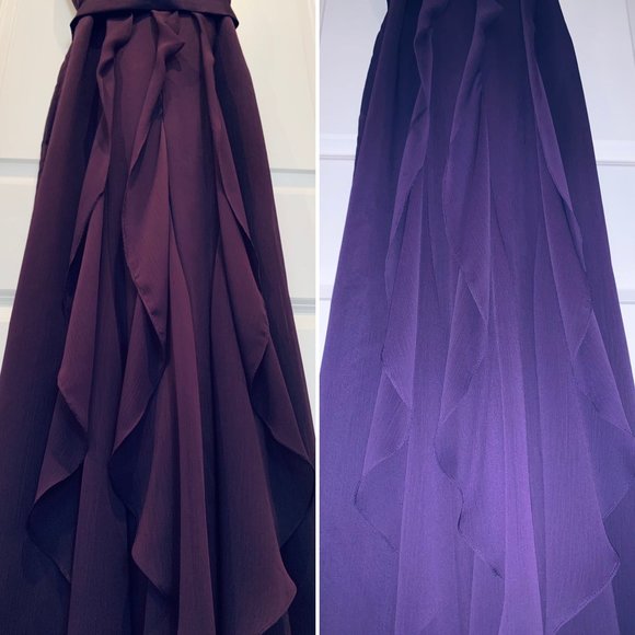 ✨💃👰🤵 White by Vera Wang V-Neck Wrapped Bodice Dress - Picture 5 of 16